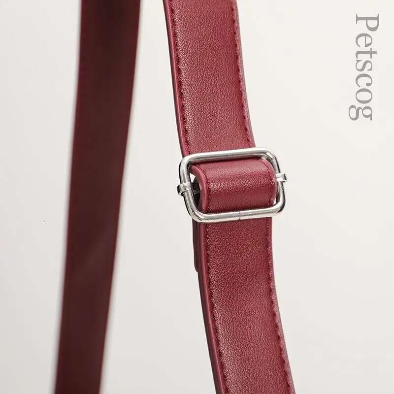 Petscog Pu Leather Women's Fashion Bag 2022 Half-Moon Design Crossbody Bags Adjustable Shoulder Straps Handbags Bolsa