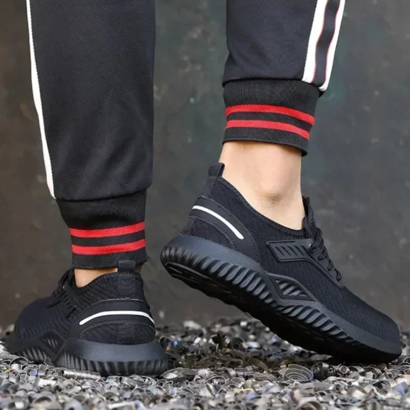 Mens Protective Shoes Steel Toe Shoes Safety Shoes Mens Tactical Shoes Fashion Mens Sneakers and Work Safety Professionals 251030