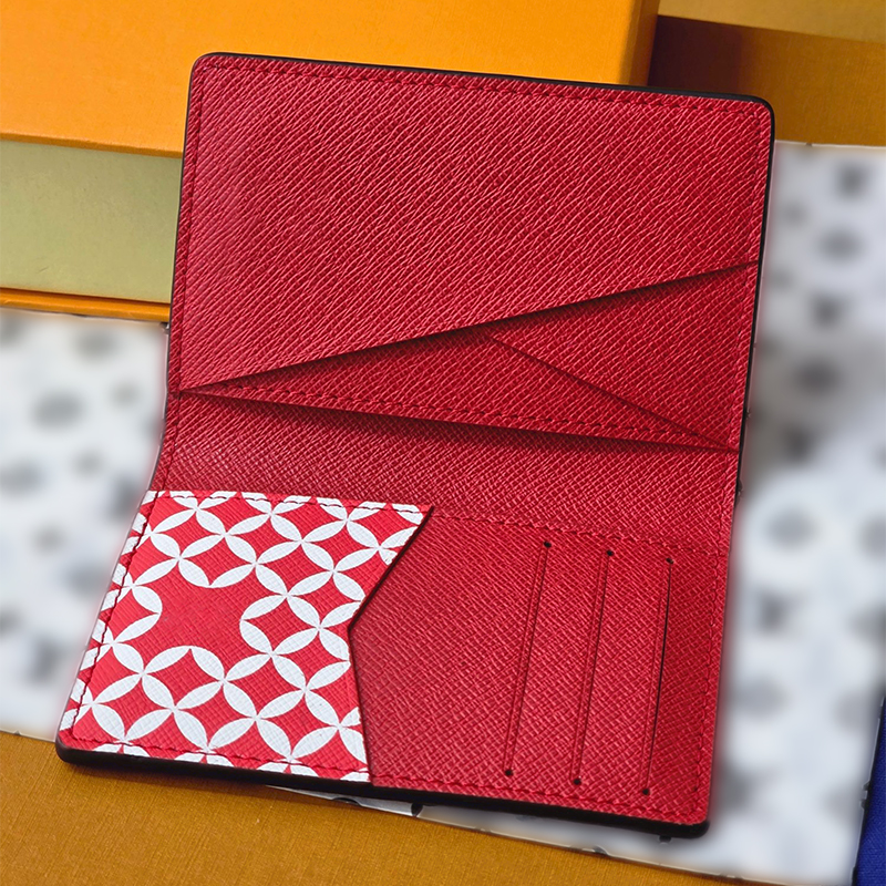 men wallet Designer leather Wallet High quality clip Metal buckle Wallet Lattice Folding plaid short long zipper Luxury men Card Holder Purse Handbag With box