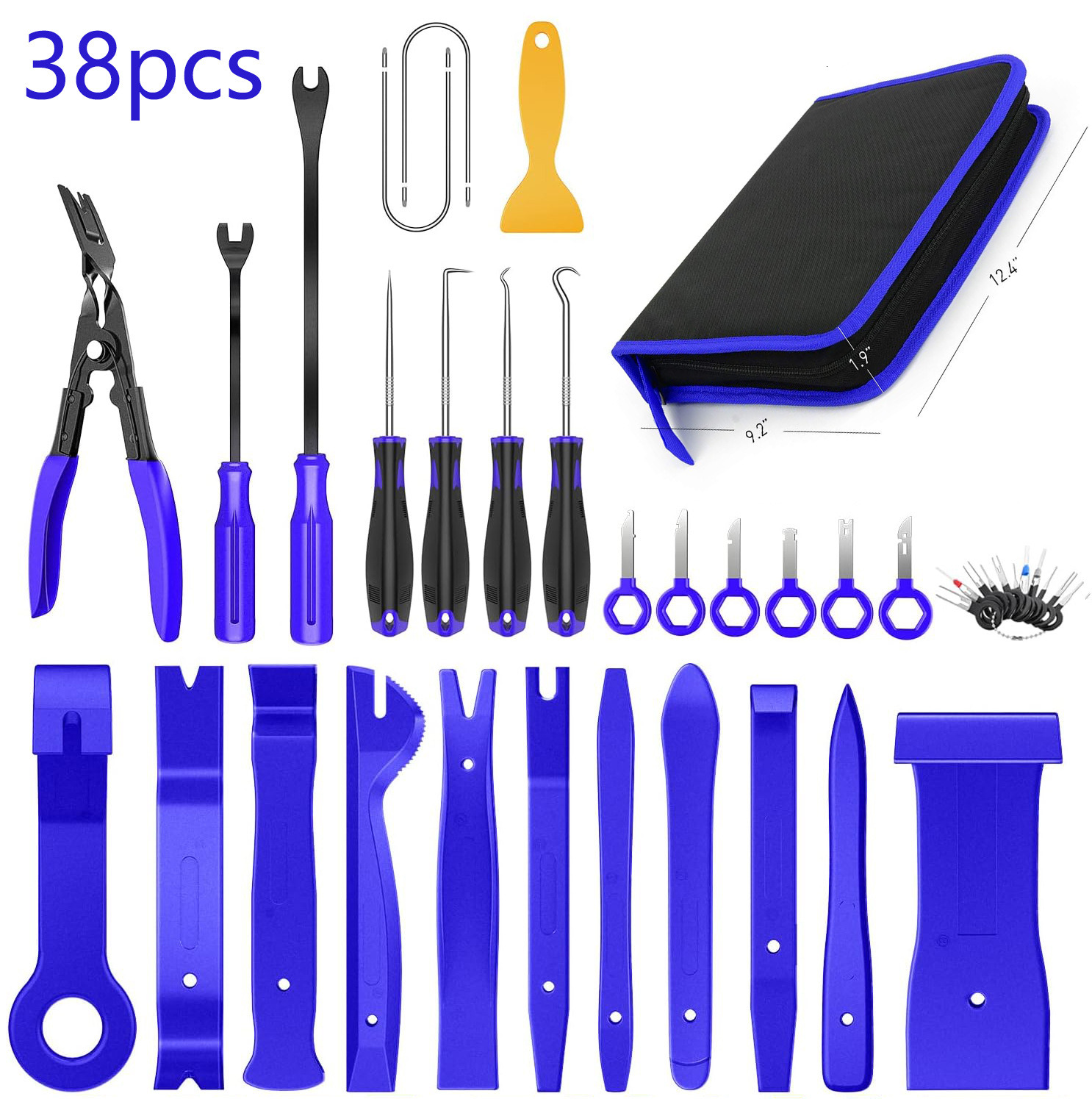 38pcs car disassembly kit, 38 piece set, 88pcs central control audio disassembly tool, car buckle