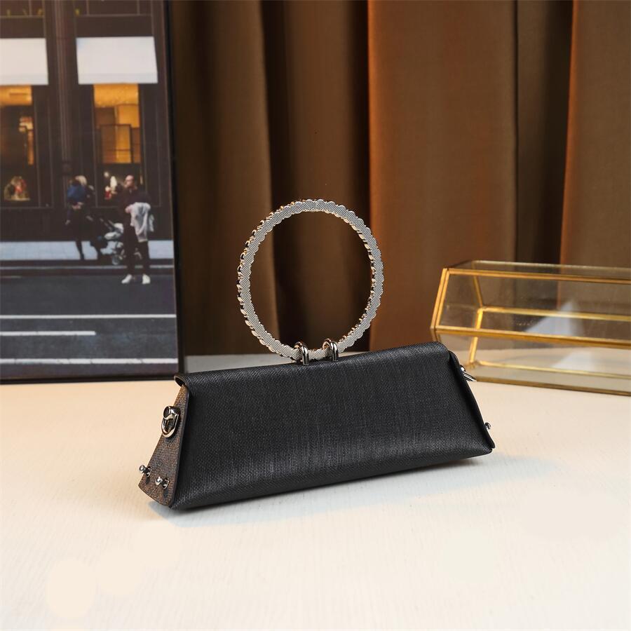 Ladies' Banquet Bag, Rhinestone 2024, Guangzhou Designer Wallet, Circular Handbag, Single Shoulder Crossbody Bag