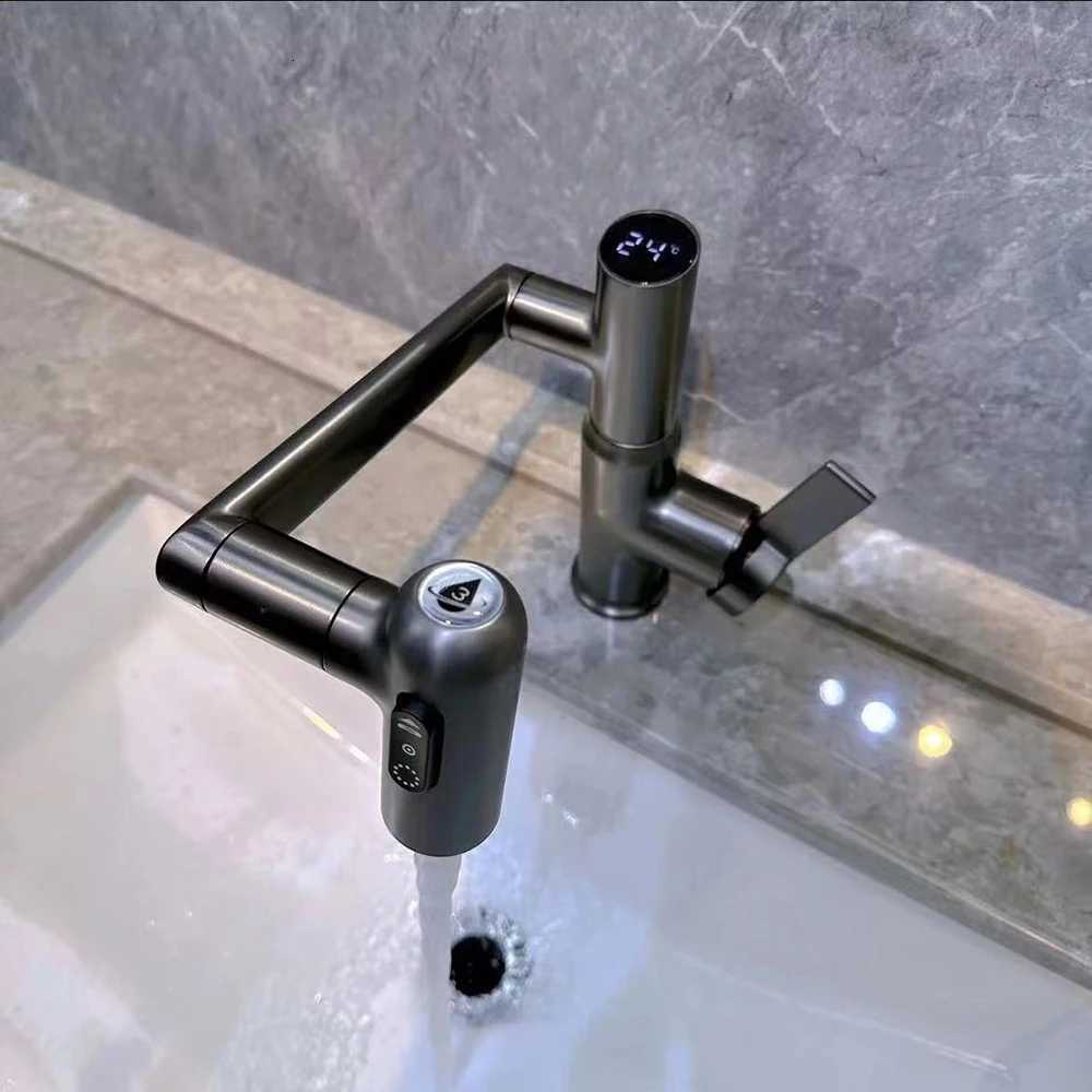 Mti-pose Digital Display Rotatable Faucet 3-Speed Adjustables Durable Faucet Replace for He Bathro Accessories Y251104