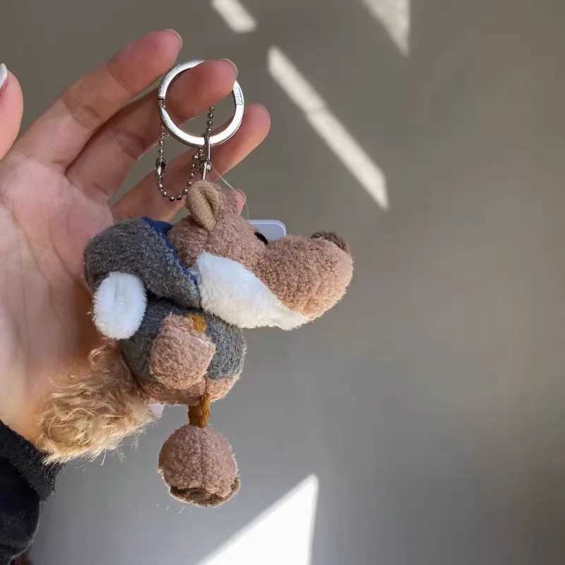 1-10PCS Creative Mini Cartoon Plush Keychain Toy Holiday Keyring Gift Christmas Decoration Cute Plushie Keychain C251104