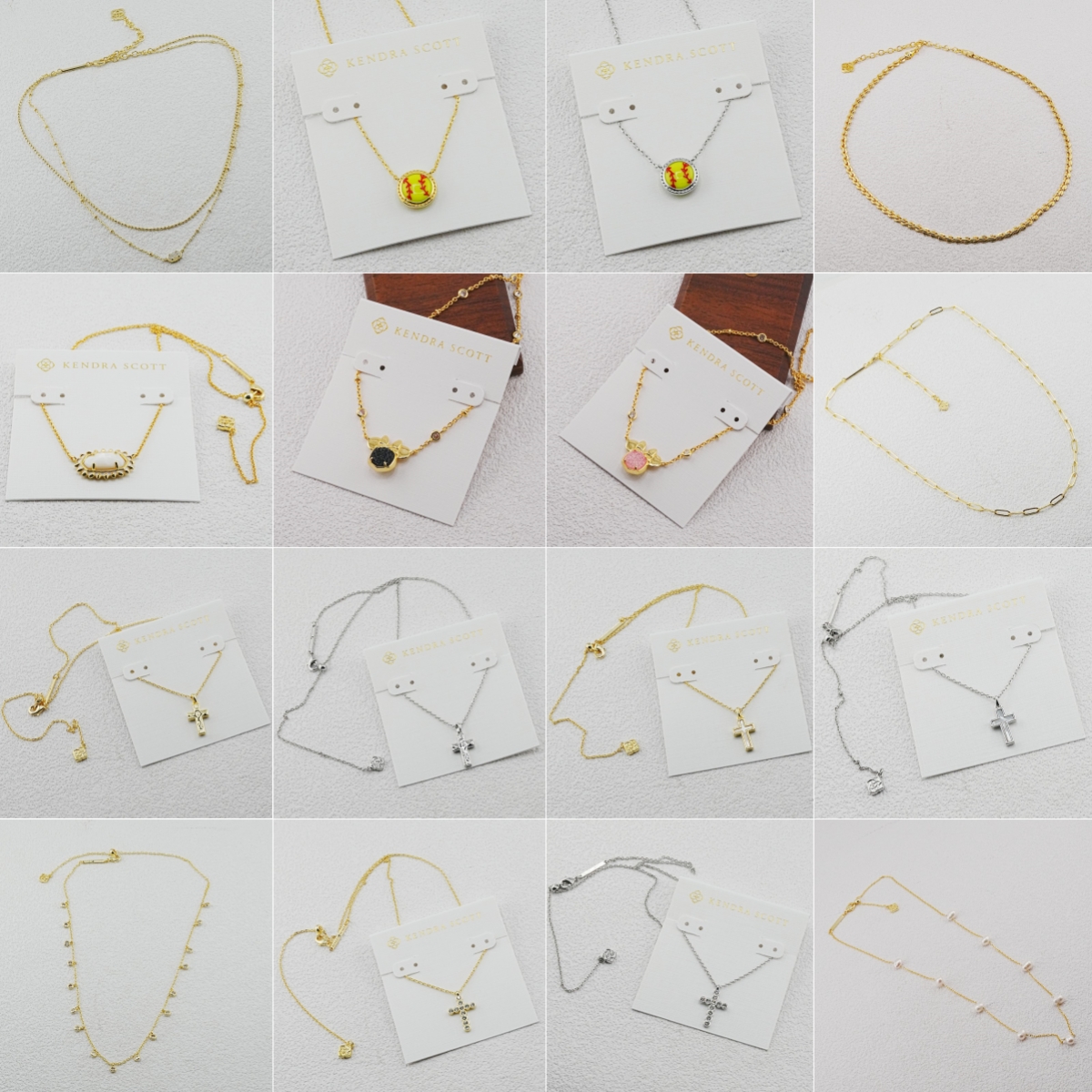 KS Jewelry Cross Gold Pendant Necklaces Kendraly Necklace Jewelry Scotts Chain Elegance Oval Female Collar As Christmas Gift