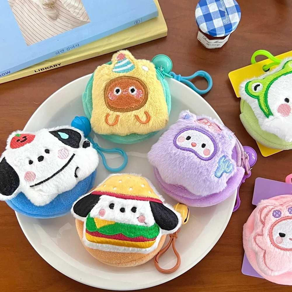 Creative Cute Plush Doll Wallet Multi functional Coin Earphones Lipstick Storage Bag C251104