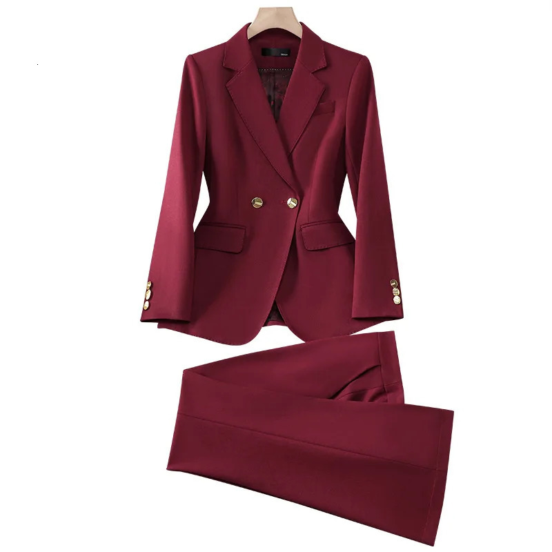 Business Formal Suit for WomenSpring Summer Professional Attire Elegant Commuting Civil Servant Interview Suit for Women 250401