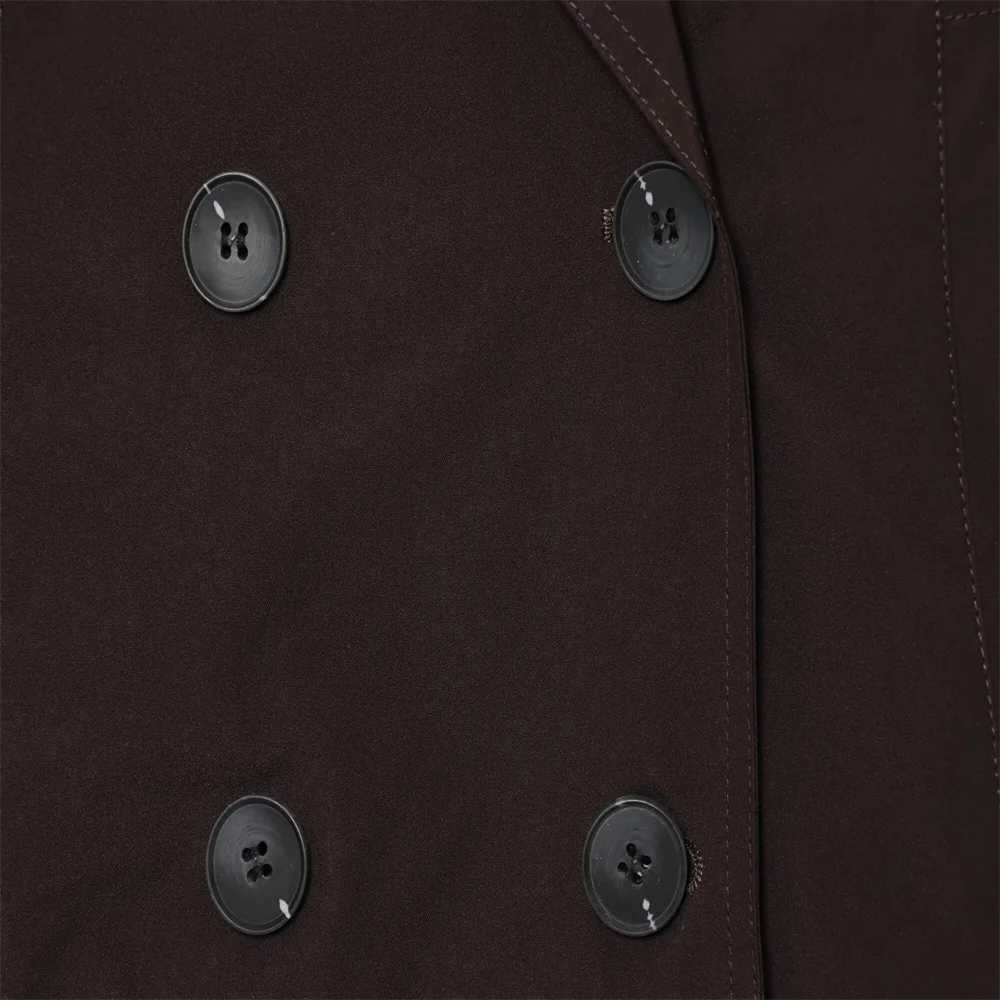 Autumn new womens clothing fashion temperament double breasted classic long sleeved short windbreaker jacket J251103