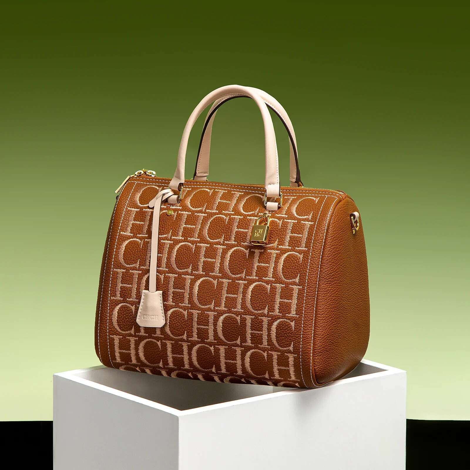 Large Capacity Business Commuter Shoulder Crossbody Vintage Classic Letter Design Solid Color Women's Bag