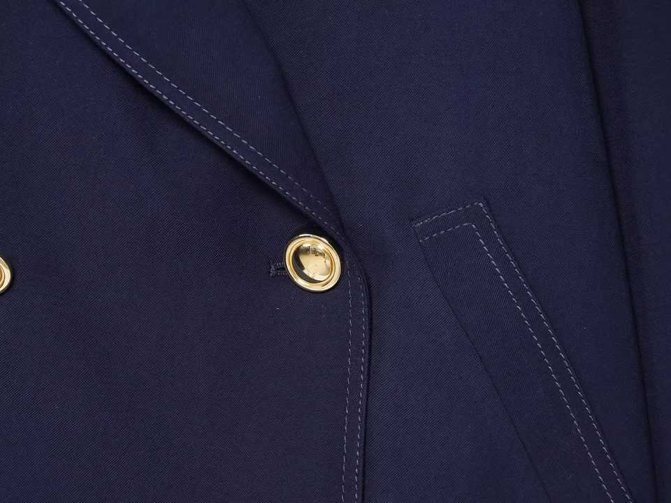 2025 autumn new womens casual fashion simple loose suit collar long sleeve double breasted short jacket J251103