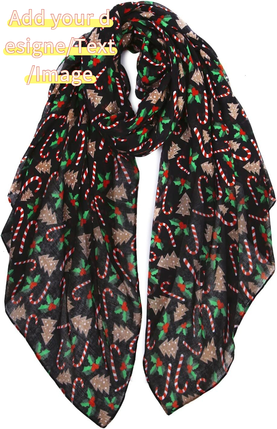 Custom Christmas gifts Fashion Scarf Women Lightweight Scarves Shawl Wrap for Spring Summer Winter