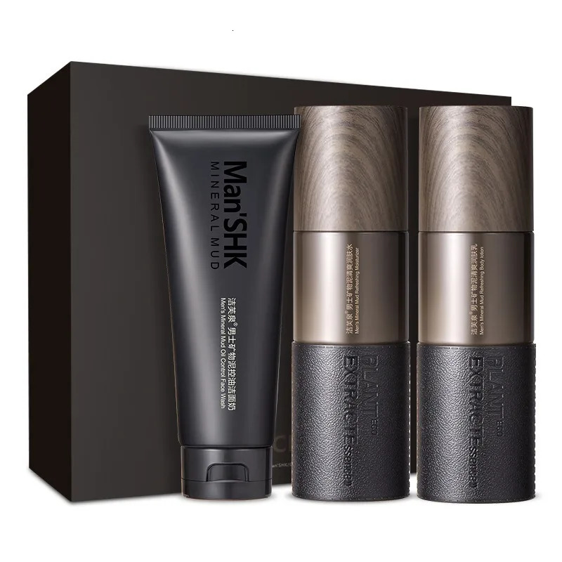 Skin Care for Men Kit Oil Control Skin Increase Hydrate Deep Cleaning Face 3 PCS Per Set Travel Skin Care Kit 251030