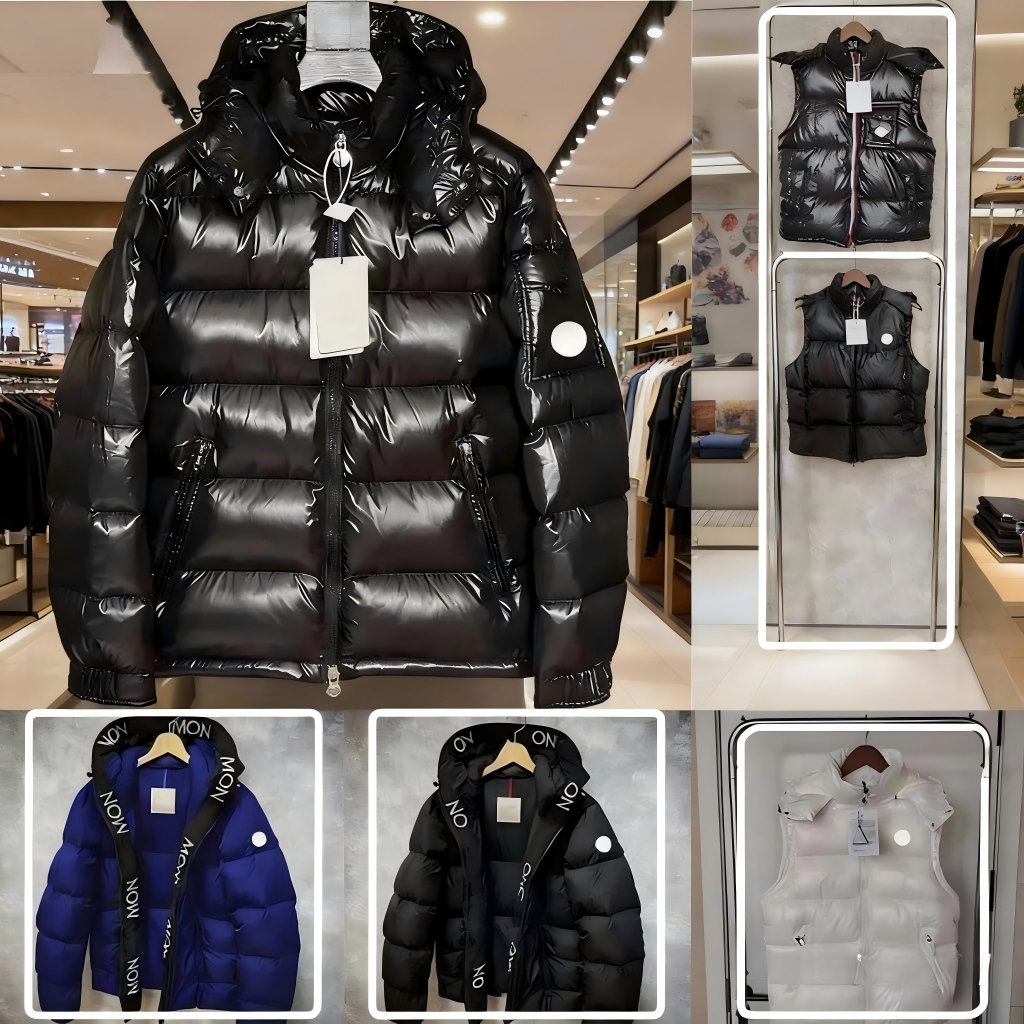 Winter Down Jacket Glossy Matt Puffer Jackets Woman Man Black Thick Hooded Coat Warm Detachable Hat Desginer Down Coat