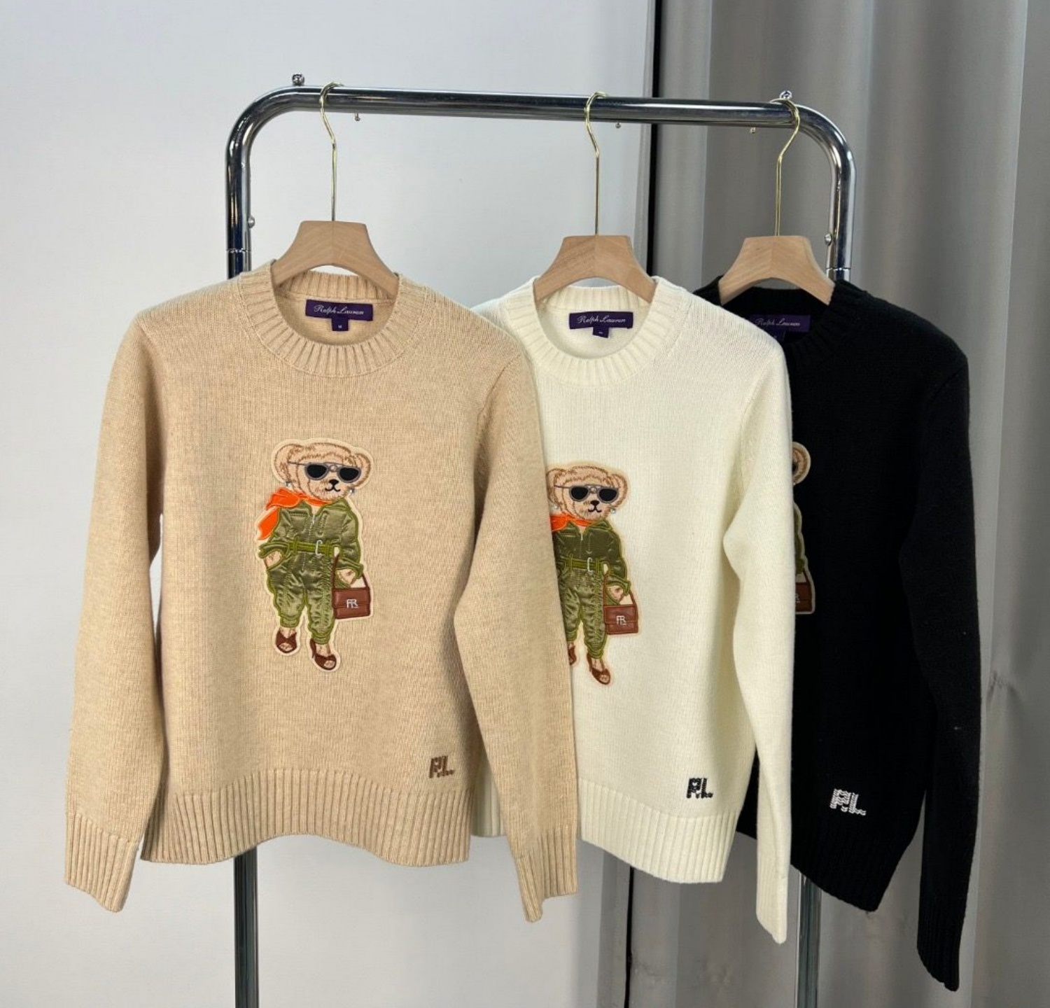 unisex Designer Sweater Bear Sweater Women Sweater Knitted Sweater Pullover Winter Embroidery Sweater Mens Cloth Jumpers Womens Jumpers Man Sweater002