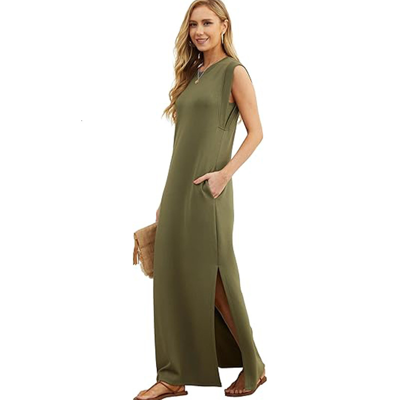2025 Spring/Summer Womens Casual Loose Long Dress