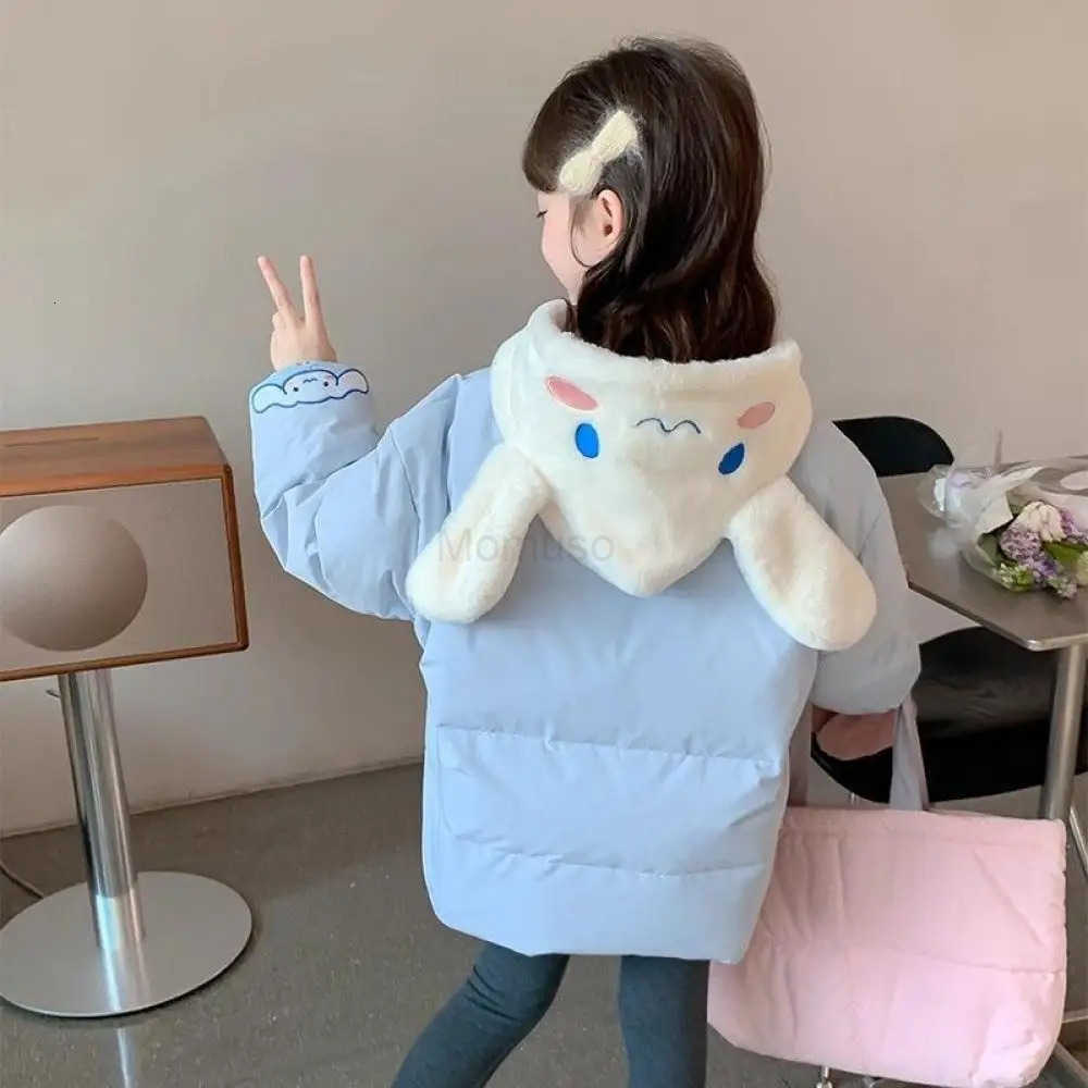 Sanrio Hot Cotton Clothes My Melody Girls Leisure Sports Hooded Jacket Cinnamoroll Hello Kitty Kawaii Child Hoodie Cartoon Gift H251104