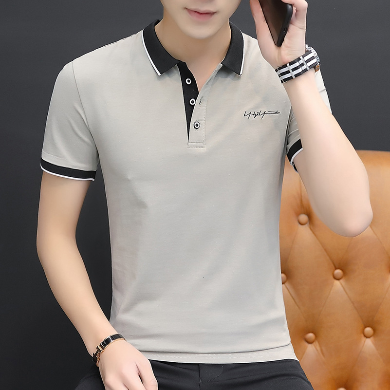 High-quality Pure Cotton Short Sleeve Men's Polo Designer Polo Shirt Shirt Summer Turn-down Collar T-shirt Trendy Top Men's Half Sleeve Tee 