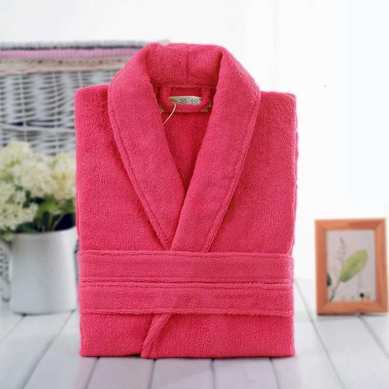100 Cotton Toweling Terry Robe Unisex lovers Soft Bath Robe Men And Women Nightrobe Sleepwear Male Casual Home Bathrobe C251104