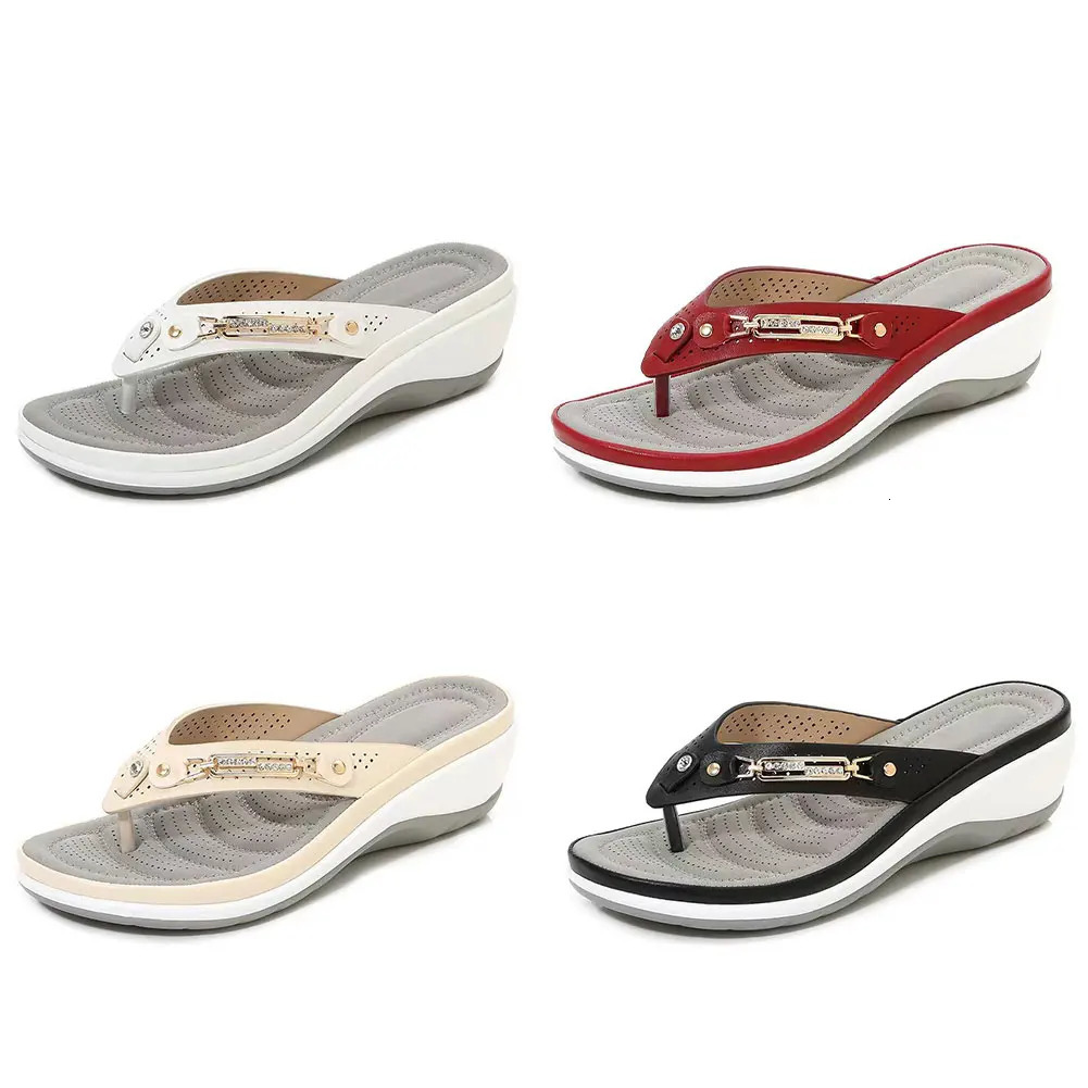 2024 Womens Slippers Fashion Slides Non-Slip Shoes Beach Sandals Women Outside Leisure Flip Flops Wear Open Toe 250402
