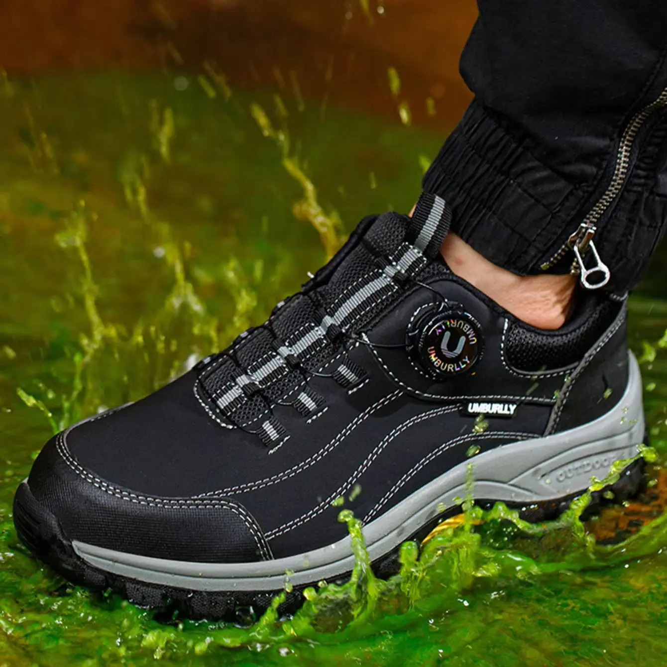 Mens Steel Head Safety Shoes Puncture And Smash Resistant Lightweight Sole Breathable Upper for Outdoor Workshop Work Shoes 251030