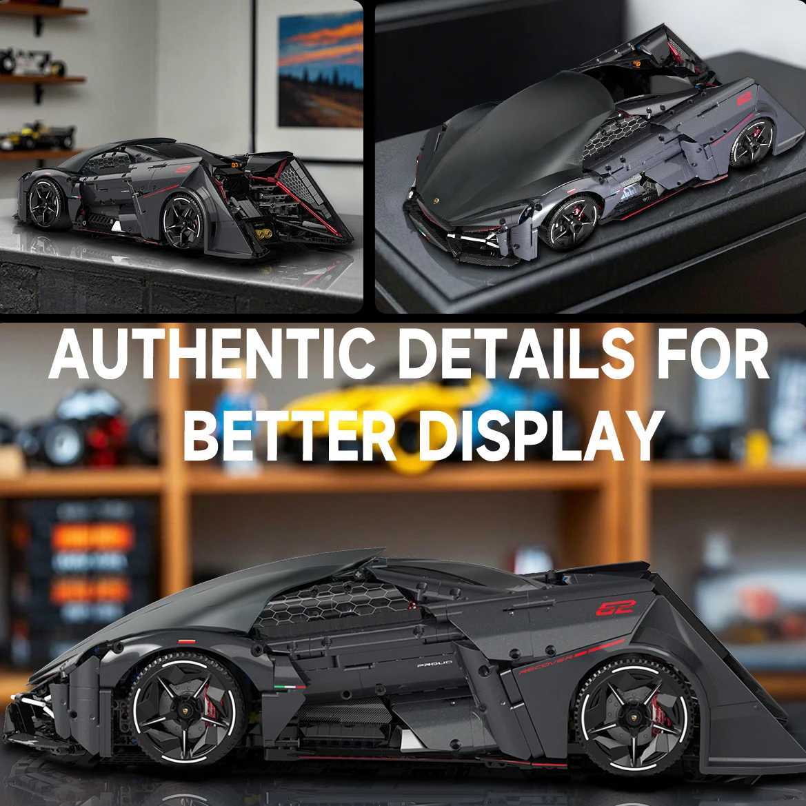 Limited Collectors Edition18 Supercar Building Blocks Model 2884PCSUltimate XmasBirthday Gift for Ages 14 TeensAdults C251104