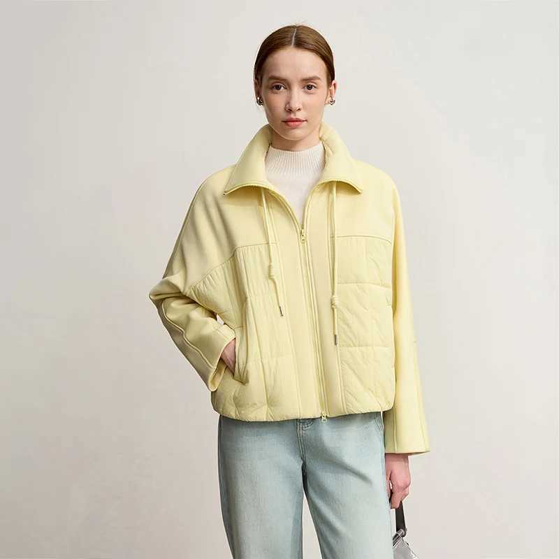 Amii Jackets For Woman 2025 Winter New Casual Turtleneck Loose Nonelastic Warm Padded Jacket Zipper Womens Outerwear 12544096 J251103