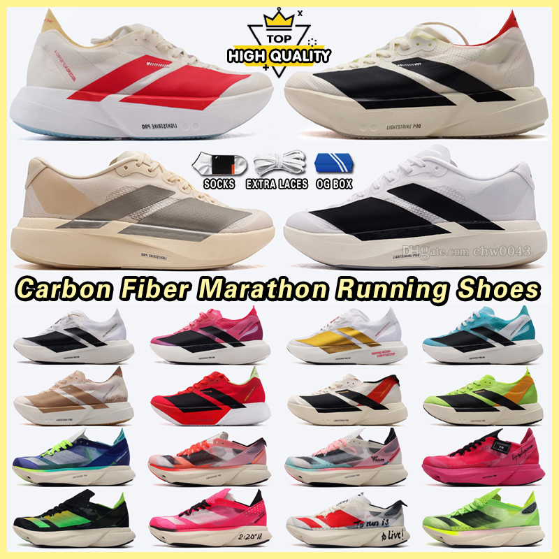 Designer Adizeros Adioss Pro 4 Evo 1 Men Women Marathon Running Shoes Adizeros Evo Sl Pink Black White Blue Grey Purple Orange Mens Outdoor Trainers Sneakers Eur 36-45