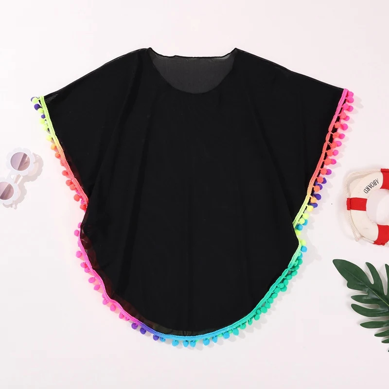 Children teenagers beach covers girls solid soft loose swimsuit childrens sun protection 714Y 250325z