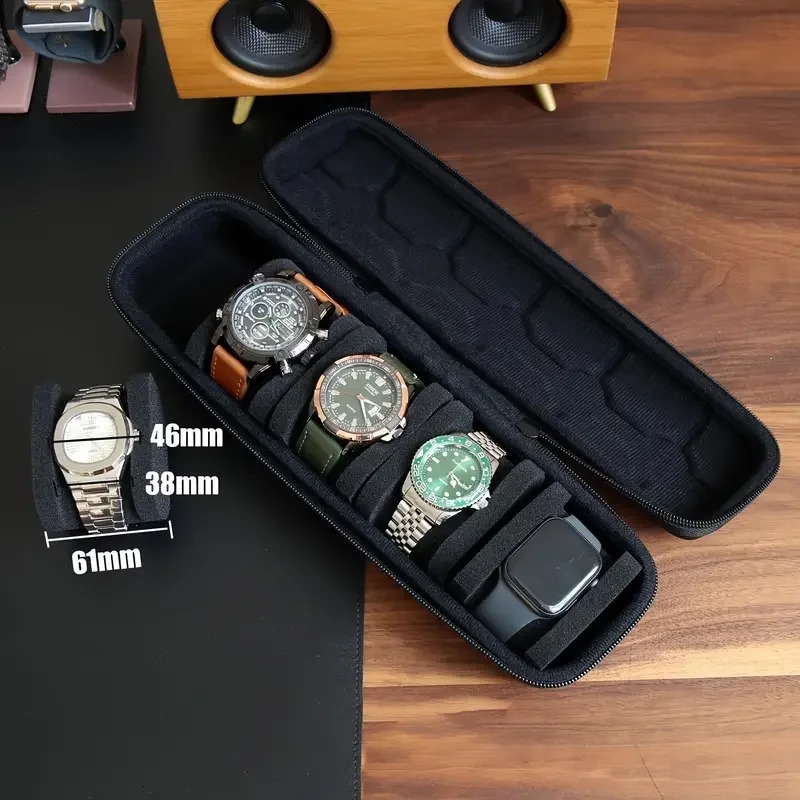 5 Slots Watch Travel Box Case Watch Storage Organizer Box Hardshell Watch Travel Case for Men And Womens Watches Handbag 251027