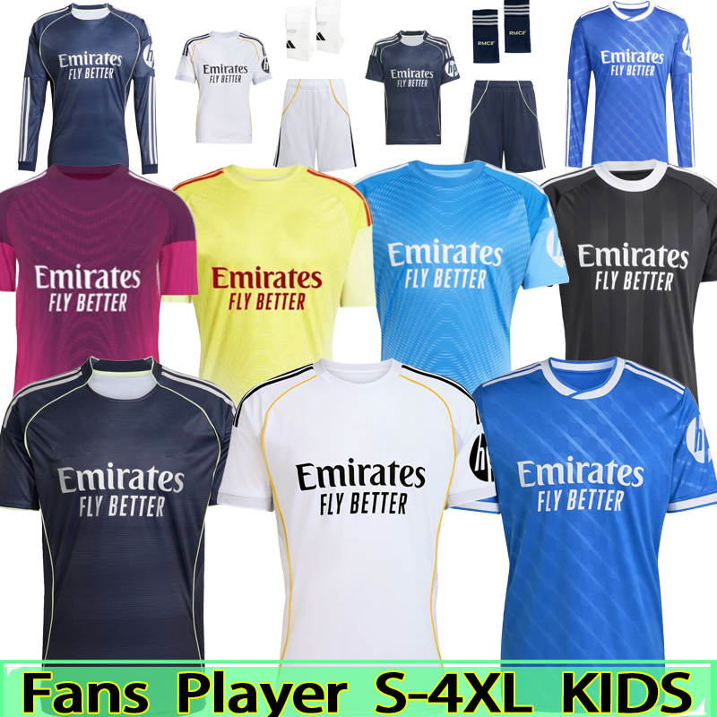 25 26 soccer jerseys Real 4Th MadridS football shirt Mbappe MODRIC Fourth camiseta men kids uniforms VINI JR BELLINGHAM ARDA GULER ead 2025 2026 34XL