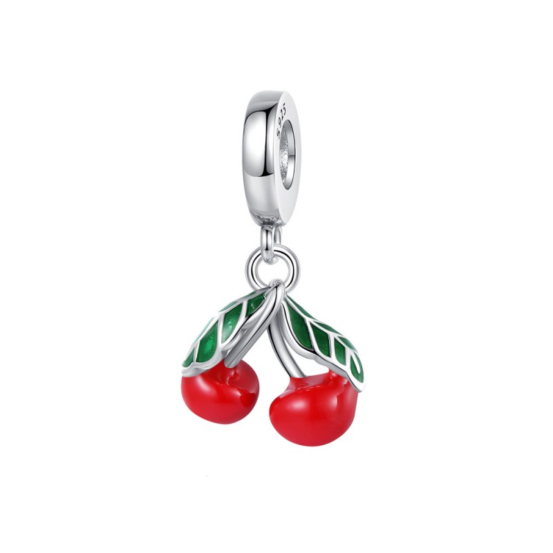 Fit Charm Bracelet 925 Sterling Silver Fruit Strawberry Cherry Avocado Pomegranate Charms Beads Dangle DIY Snake Chain For Women Bangle Necklace Pende