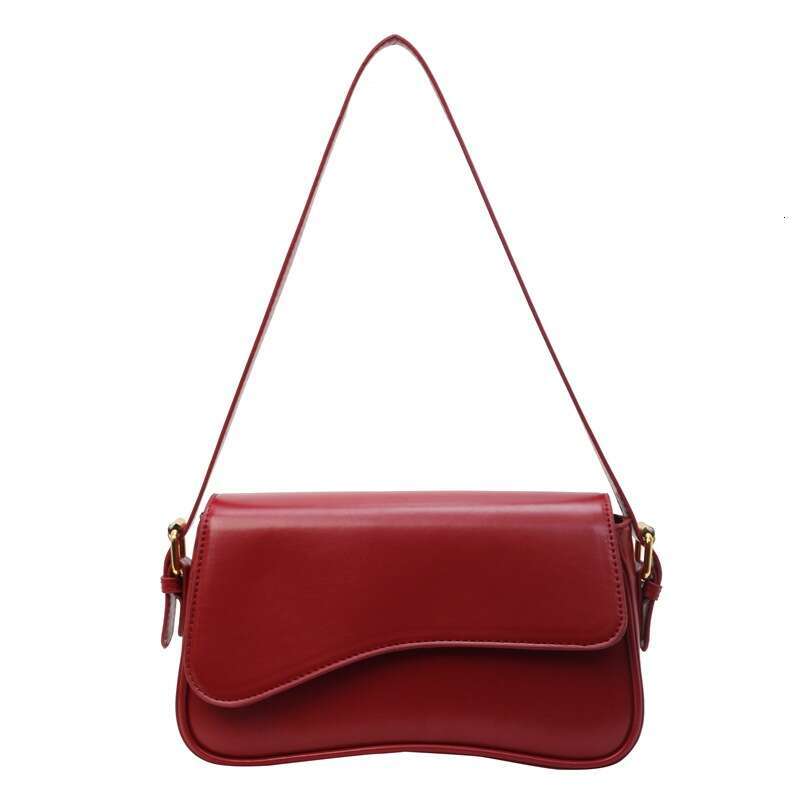 Single shoulder temperament small women's new trendy fashionable texture crossbody bag, simple and versatile, niche design, underarm bag 2025