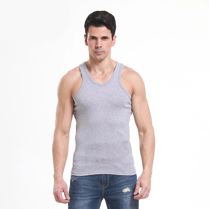 Summer Mens Tank Top O-Neck Sleeveless Solid Color Fitness Fashion Casual Mens Clothing Street Wear Sports Home Tank Top 250402