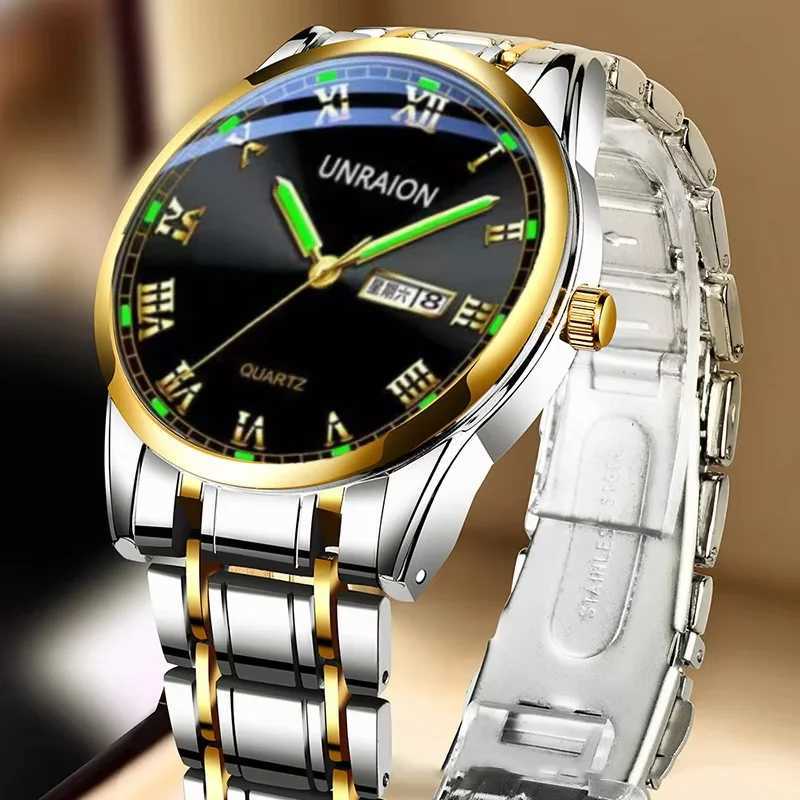 New Luminous Fully Automatic Mechanical Watch Mens Watch Dual Calendar Business Waterproof Multifunction Trendy Sports WatchT251104