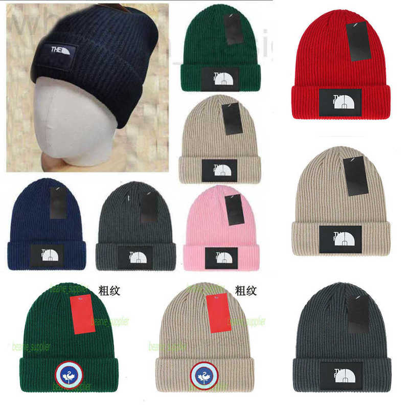 Beanie/Skull Caps Designer Knitted Hat North Beanie Cap Canadians Beanie Goose Men Autumn Winter NF Skull Casual Fitted Unisex Leisure Pullover Bonnet Gorros