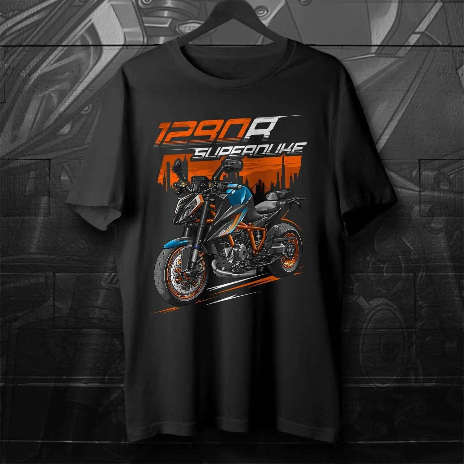 Classic 2020-2023 Models Austria 1290 Super R Motorcycle T-Shirt 100% Cotton O-Neck Short Sleeve Summer Casual Mens T-shirt