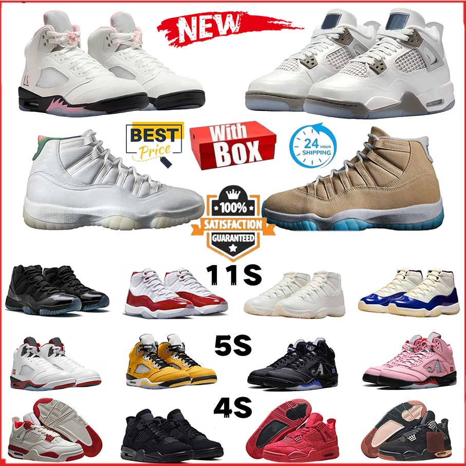 Designer 4s 5s 11s Basketball Shoes 11s 285 H-Town Inner Beast Pearl 4S Blue Chill Tour Yellow Sierra Red Laser 5s TOKYO 35th Anniversary Grape Men Women Sneakers