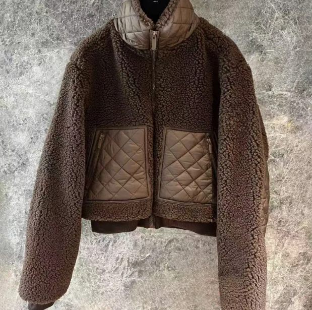 Women's Designer Jackets Yoga Coat Sports Jacket Lamb Plush Warm Stand-up Collar Winter Blazer Casual Long Sleeve Sweater Full Zip Cardigan Sweat - view 7