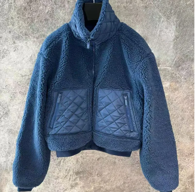 Women's Designer Jackets Yoga Coat Sports Jacket Lamb Plush Warm Stand-up Collar Winter Blazer Casual Long Sleeve Sweater Full Zip Cardigan Sweat - view 8