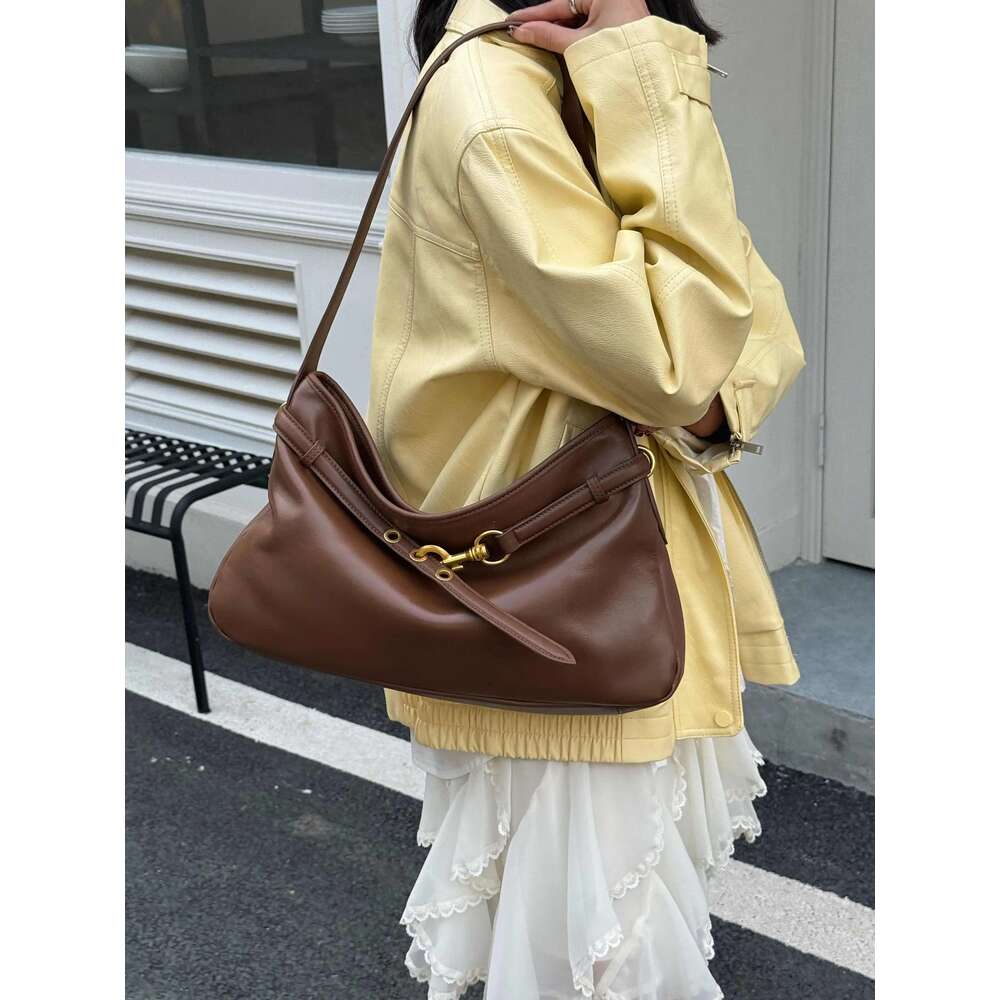 2025 New Genuine Leather Handbag And Saddle Women Bags Underarm Lady Purse Shoulder Messenger Mini Bag Daily Pouch