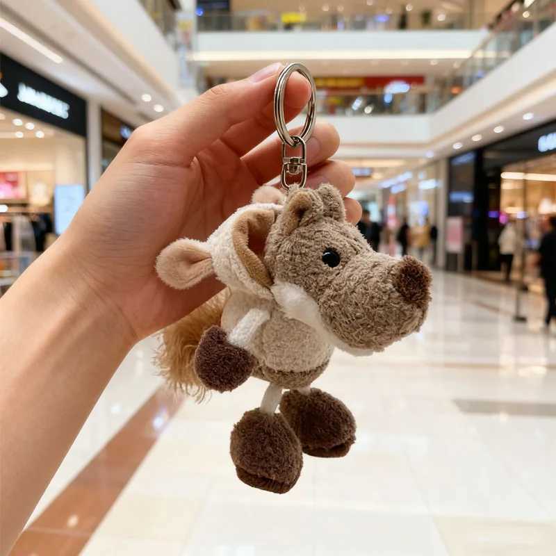 1-10PCS Creative Mini Cartoon Plush Keychain Toy Holiday Keyring Gift Christmas Decoration Cute Plushie Keychain C251104