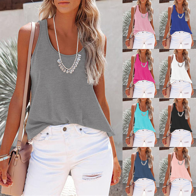 Making hot stamping summer fashion casual women's racerback vest