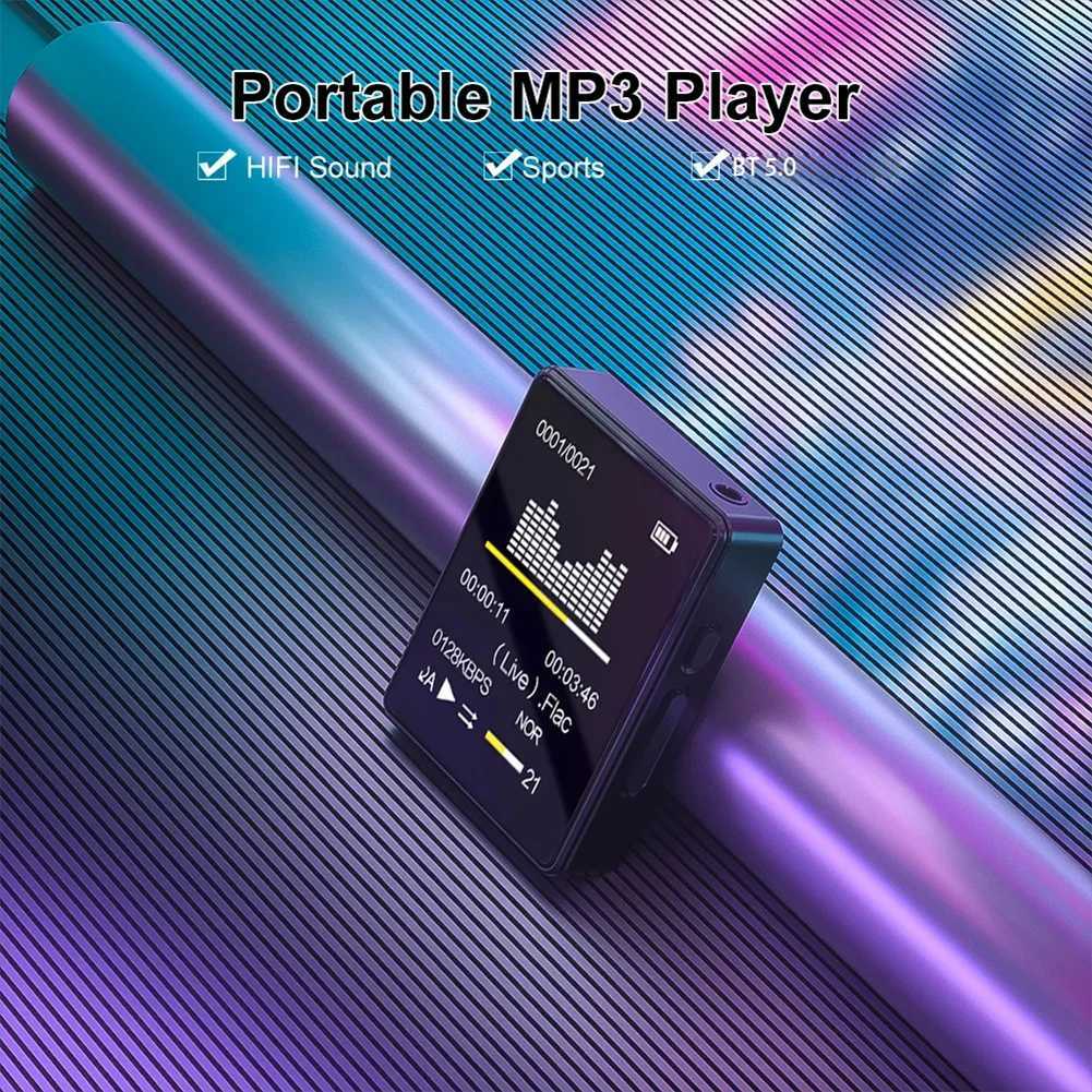 8/16/32/64GB Mini MP4 Video Playback HiFi Compatible 5.0 MP3 Student Walkman Sports MP3 Player with Recording/eBooks Z250403