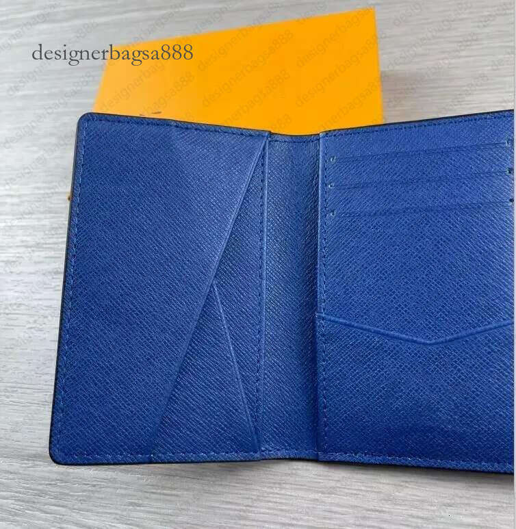 Top Quality Genuine Leather Wallet Bag Classic Correct t Pattern Men Women Handbag Mini Card Holder Designer Purse Gift Key Pouch With Box 66