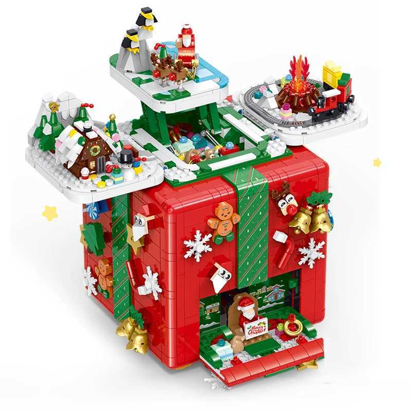 2656PCS Christmas Surprise Box Building Blocks SetHoliday Spirit GiftBirthday Gift and Christmas Gift for 14 TeenagersAdults C251104