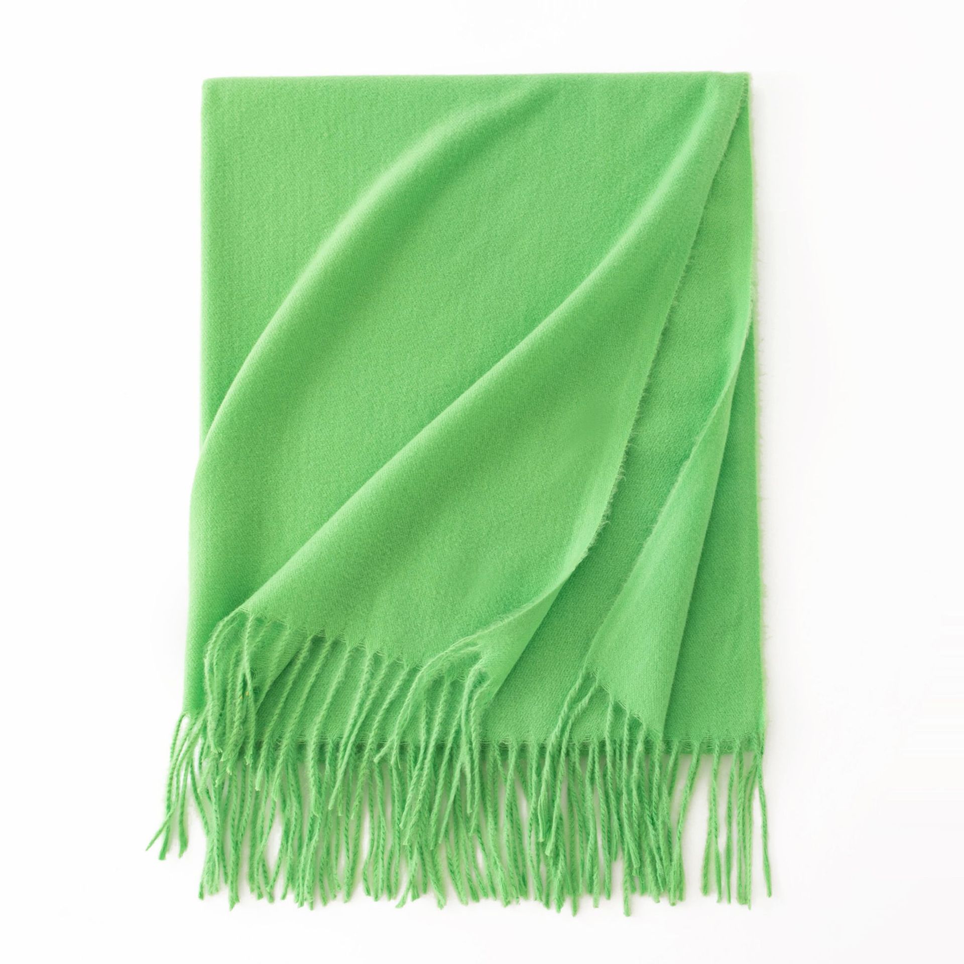 K1823 Soft Touch Scarf Women - Solid Color Long Plaid Scarf, Spring Autumn Lightweight Cashmere Feel Wrap