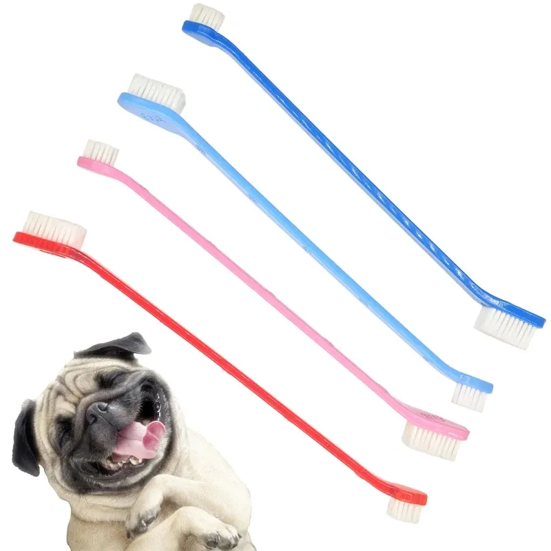Beauty Tools Dogs Cat Puppy Dental Toothbrush Teeth Health Supplies Tooth Washing Cleaning Dog Grooming WLL862 LL