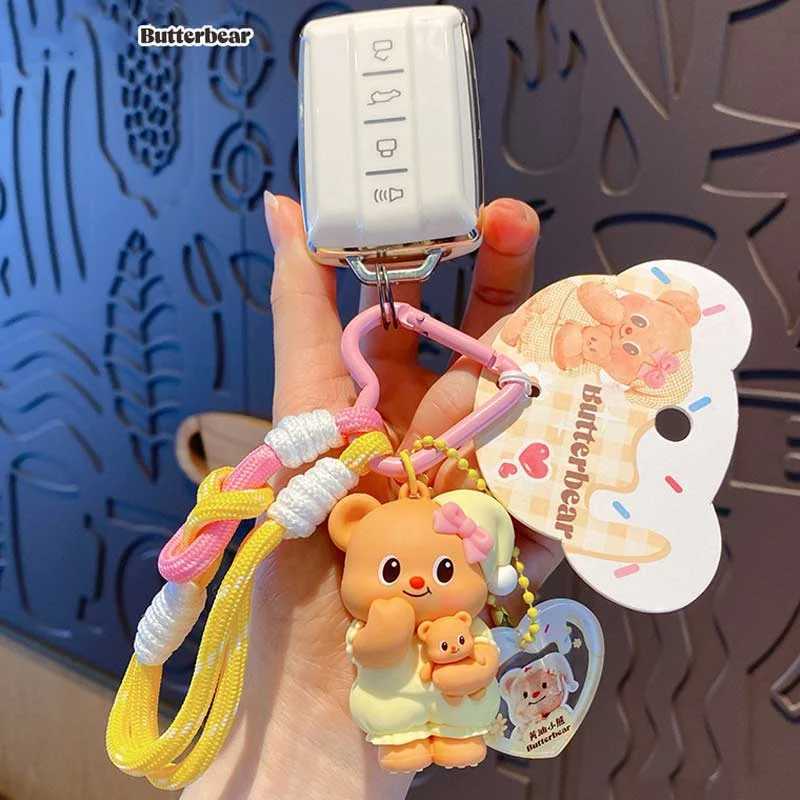 Butterbear Costume Show Keychain Cute Cartoon Bear Bag CharmsW251103