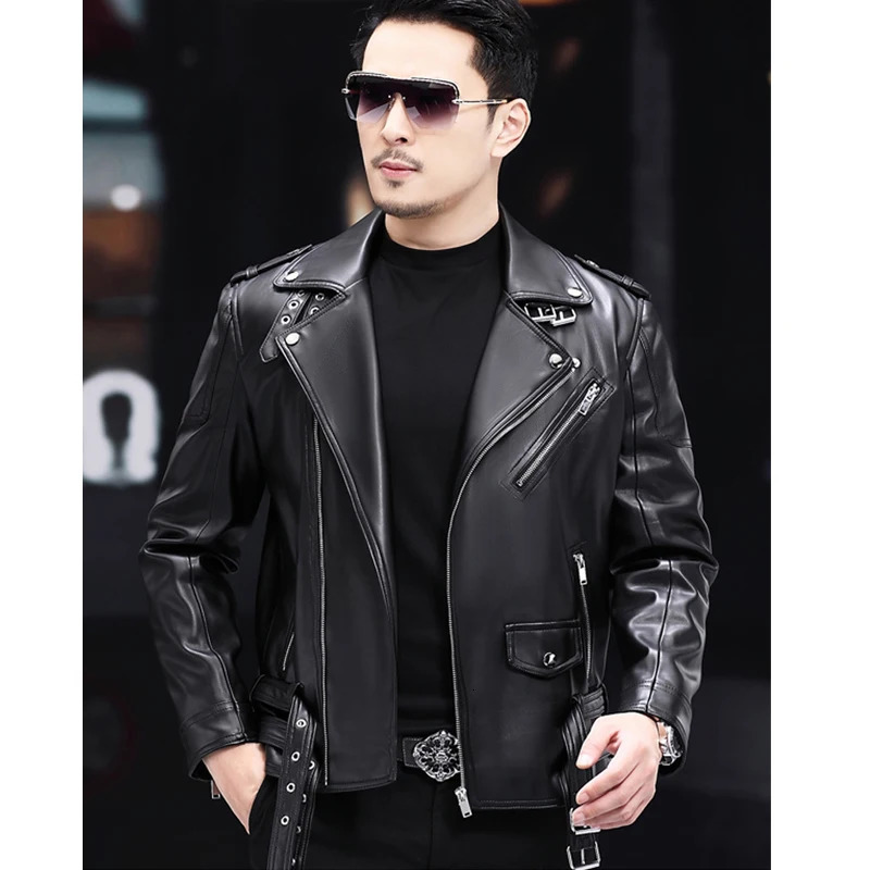 Men Faux Leather Coat Zipper Overcoat Motor Jacket Mens Bomber Jackets Fashion Motorcycle Bikers Punk Man Top Colthing y251030