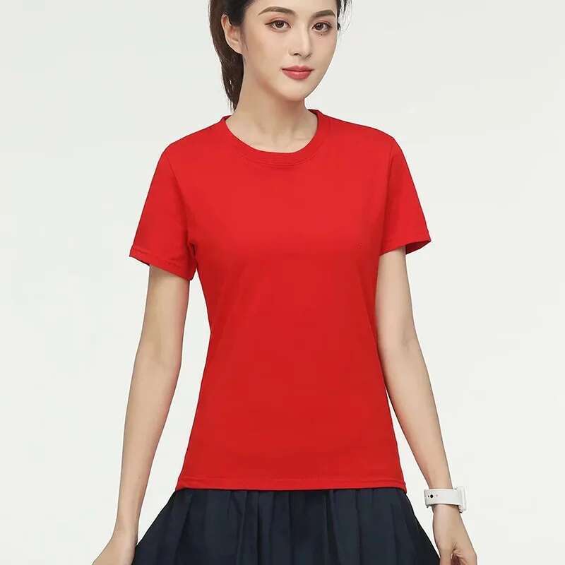 Customized/Designed T-shirt Men's and Women's Short sleeved Cotton DIY Team/Advertising/Commemorative Shirt Top