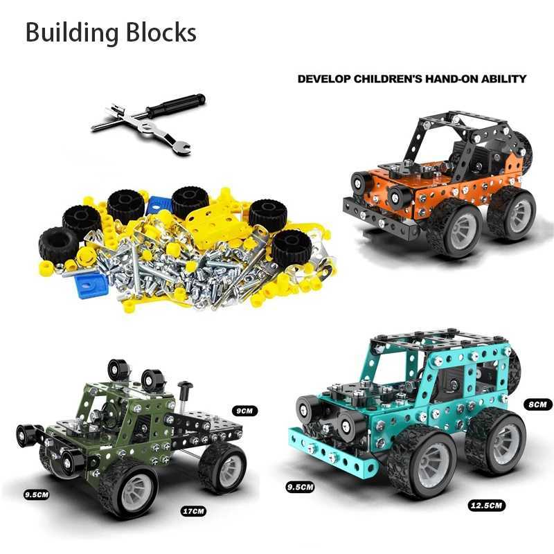 Stem Building Toys For Boys Age 8Offroad Vehicle Series Model KitAssembly Toys For KidsMetal Building Educational Blocks C251104